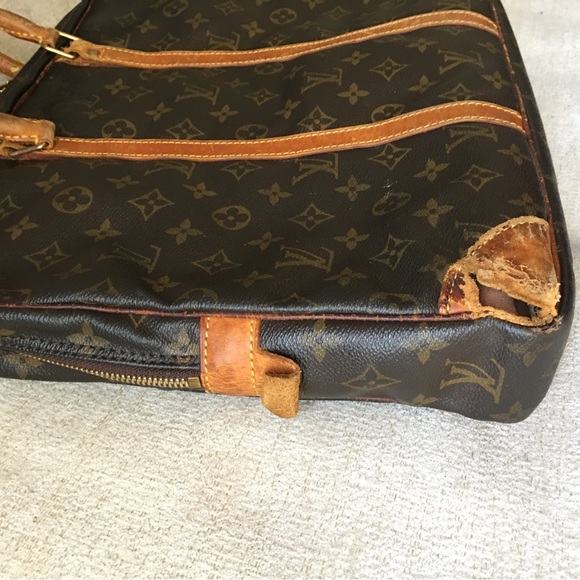 🟤FIRM-Vintage Authentic Vuitton Monogram Porte Documents Case Large Bag *LOWEST* - Picture 12 of 15